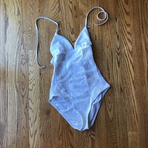 Vitamin A Swim - Vitamin A White Crochet Celeste Maillot One Piece Vitamin A Swim - Vitamin A White Crochet Celeste Maillot One Piece